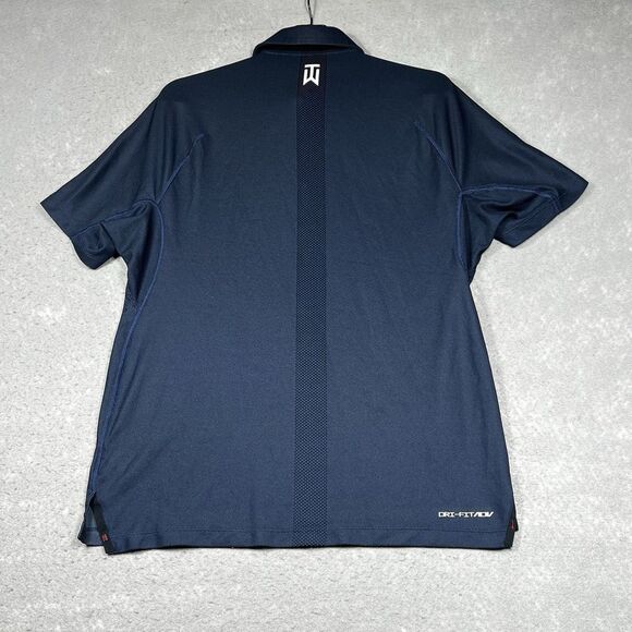 Nike Tiger Woods Collection Mens Medium Dri Fit Short Sleeve Polo - Picture 8 of 14